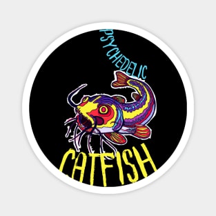 Psychedelic Catfish Artwork Magnet